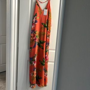 Tropical maxi-dress